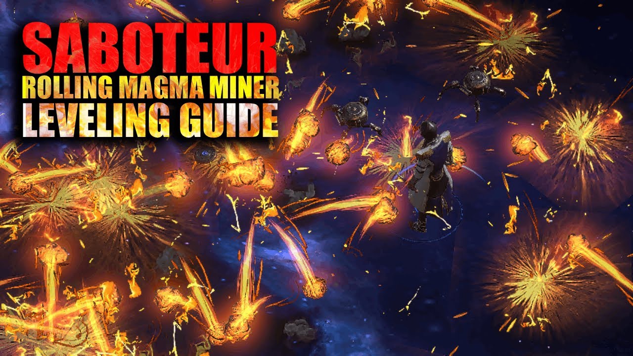 Saboteur Rolling Magma Miner | Fast Campaign & League Start | Leveling Guide | POE 3.27