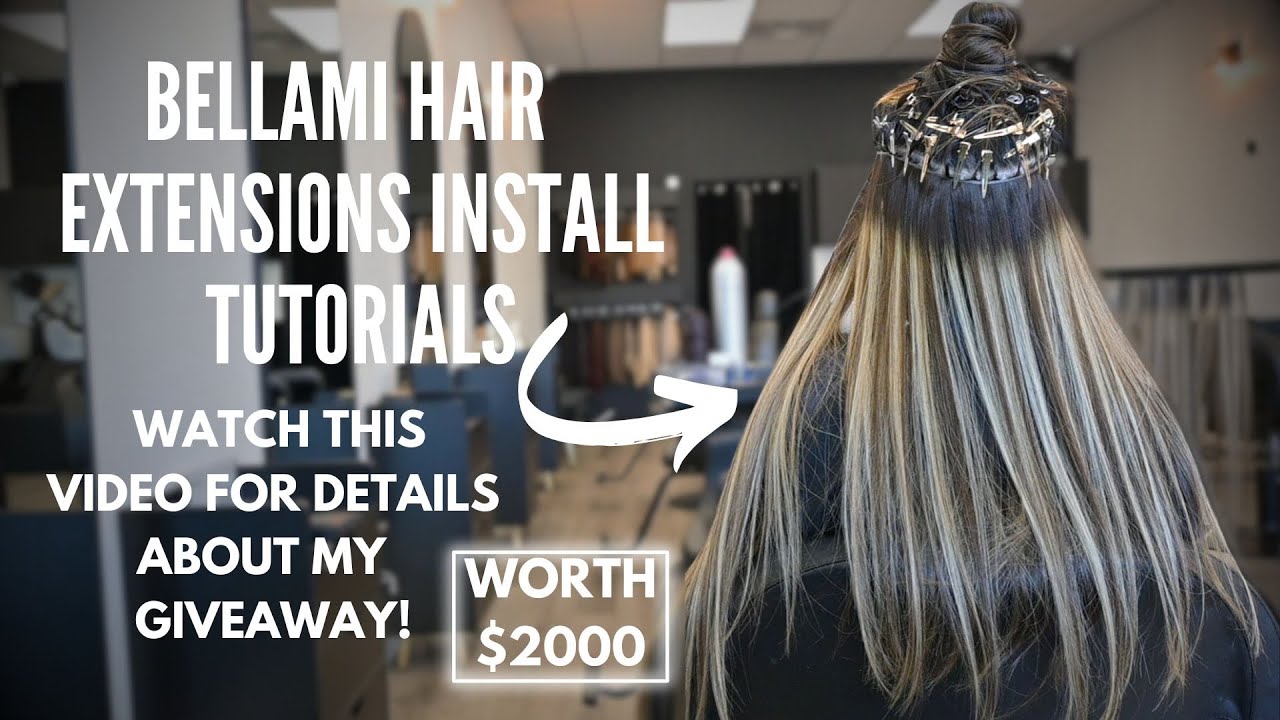 Bellami Infinity Weft Extension Install Tutorial #infinityweft #bellamihair