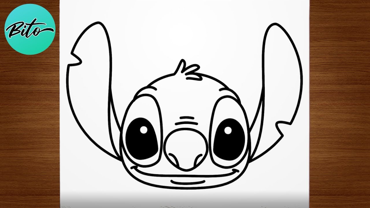 Como desenhar STITCH passo a passo, fácil e rápido