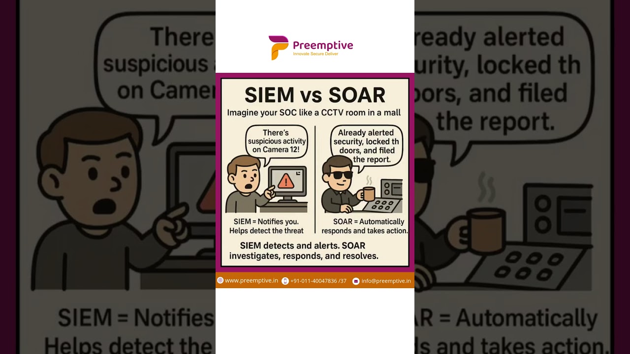 🔐 SIEM vs SOAR: What&rsquo;s the Difference, and Why It Matters 🔍