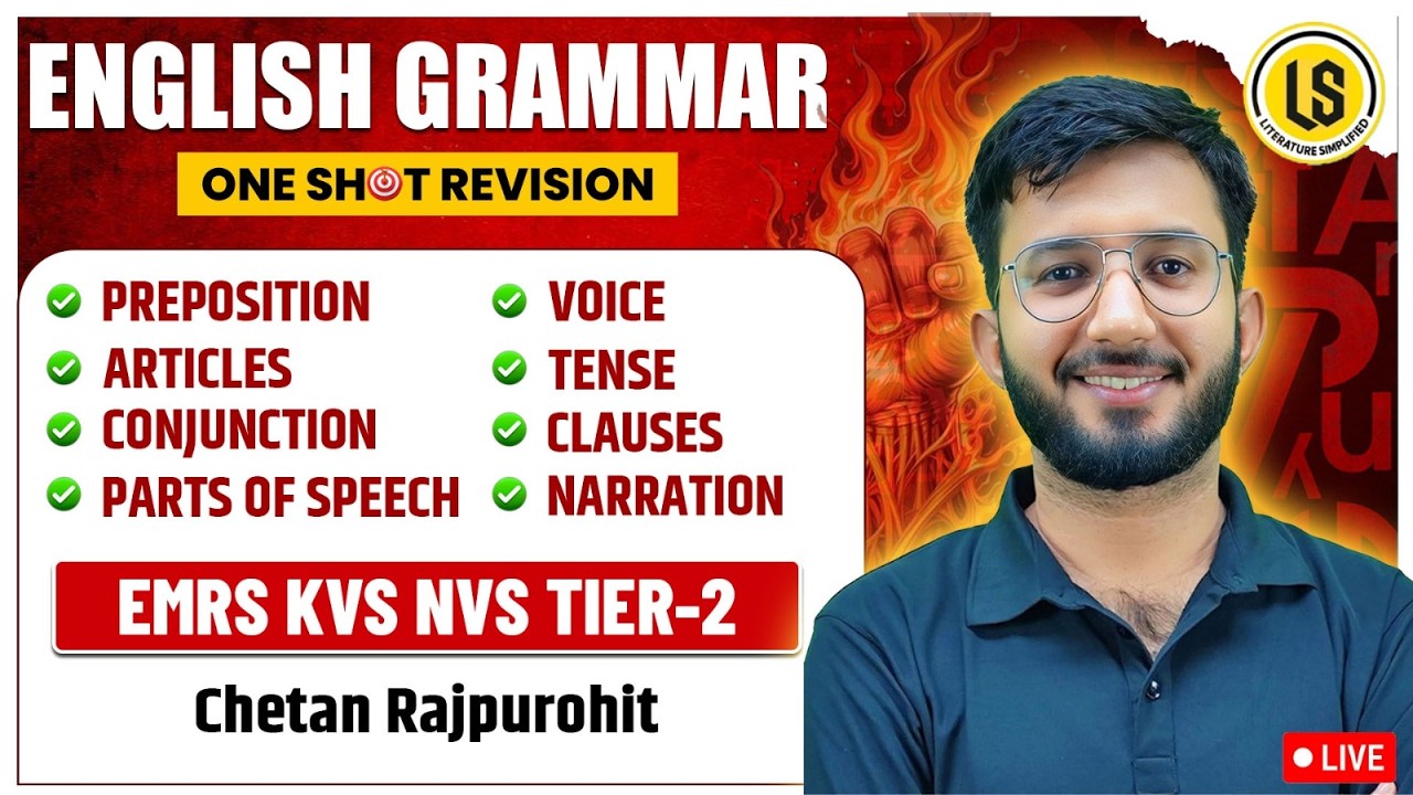 English Grammar | EMRS, KVS, NVS, Tier-2 English Preparation