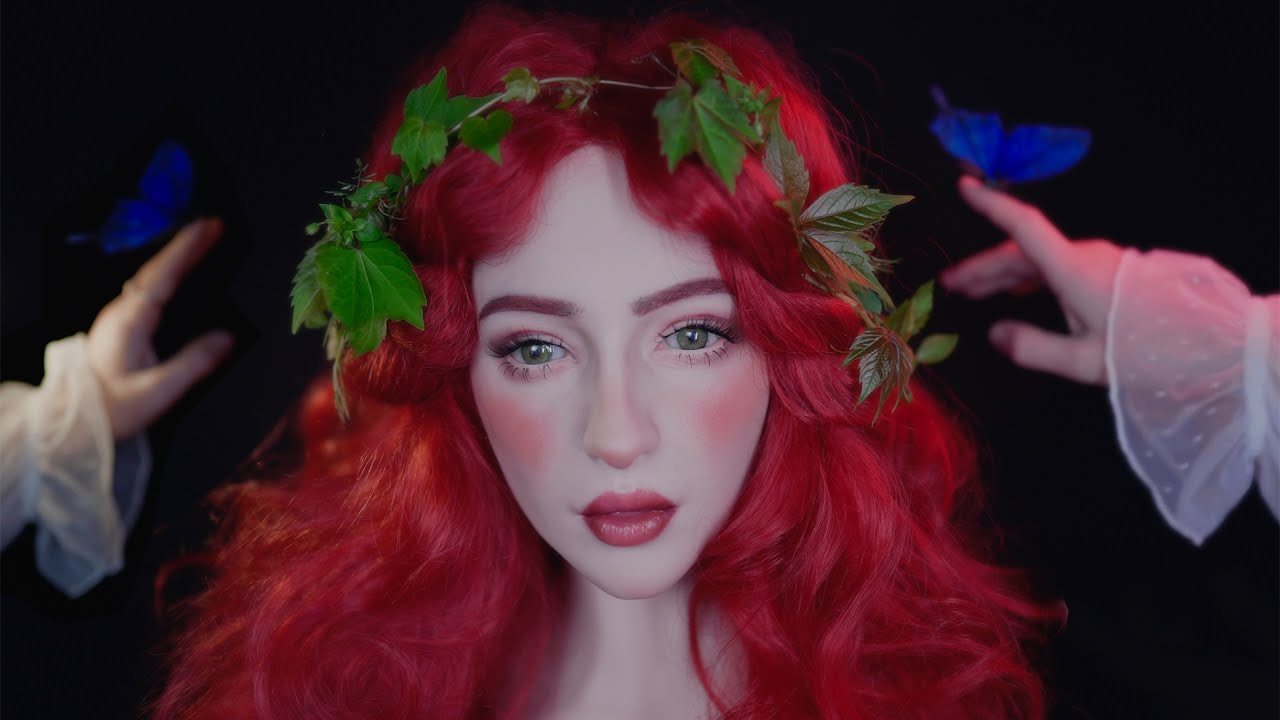 ASMR Rain Sounds & Hair Play | Hair Styling | No Talking ❤️💙
