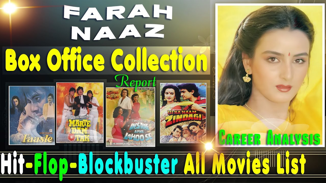 Farah Naaz Hit and Flop Blockbuster All Movies List with Box Office Collection Analysis