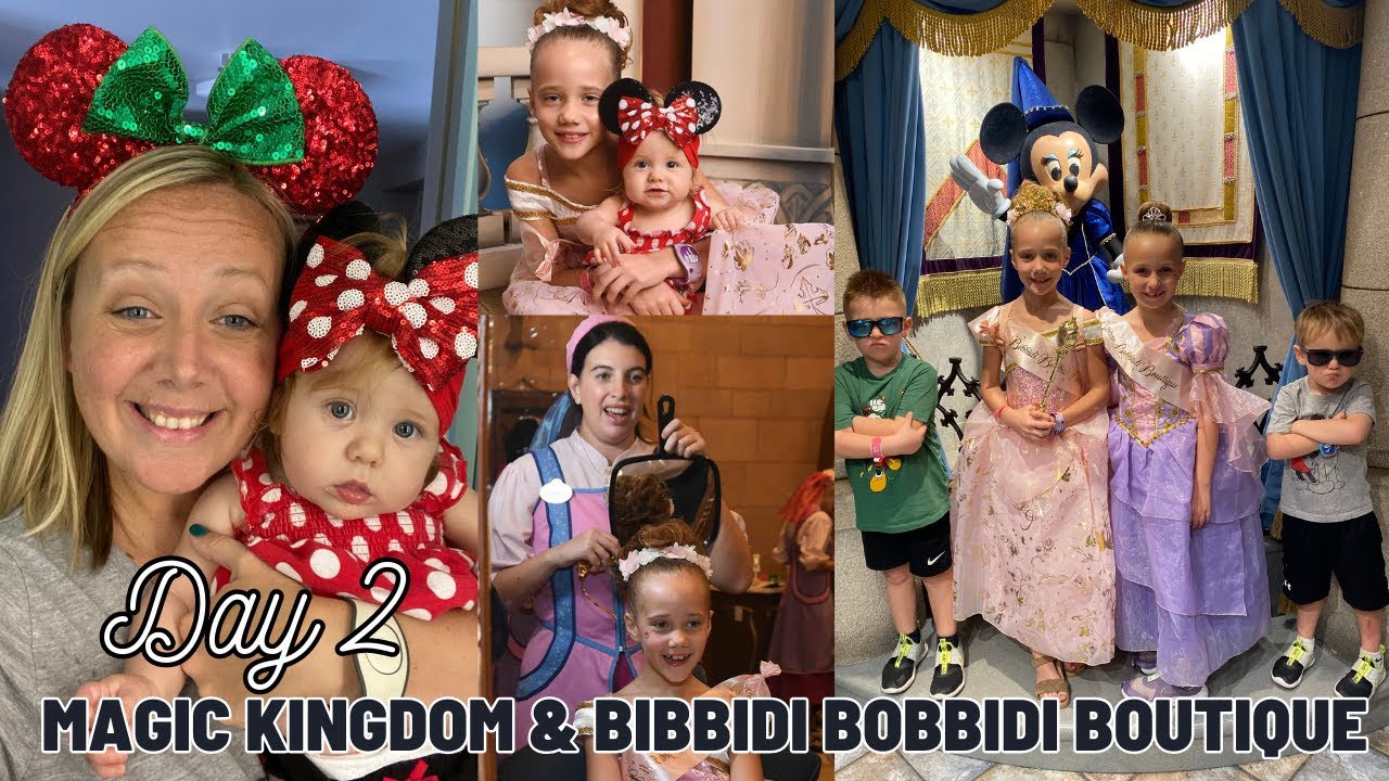 Day 2 | Bibbidi Bobbidi Boutique At Magic Kingdom and Mickey's Very Merry Christmas Party!
