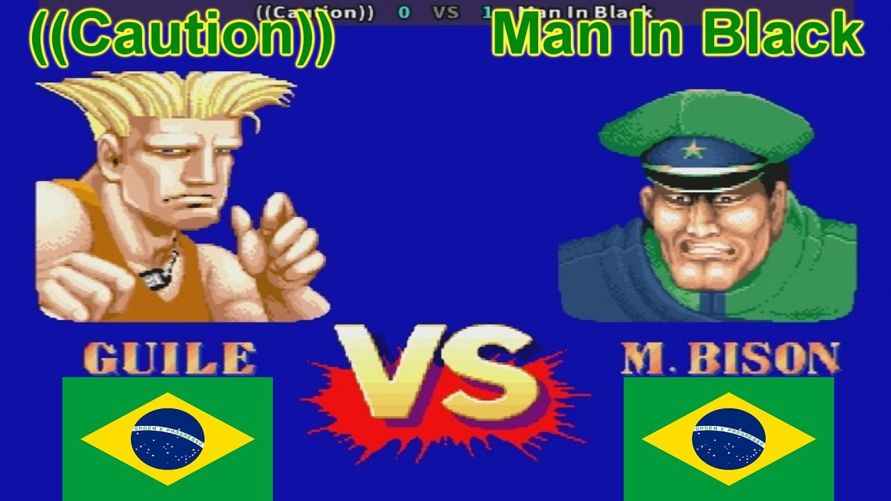 Street Fighter II': Champion Edition - ((Caution)) vs Man In Black