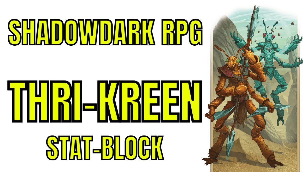 BUILDING SHADOWDARK THRI-KREEN MONSTER STAT-BLOCK 🔴#4k LIVE