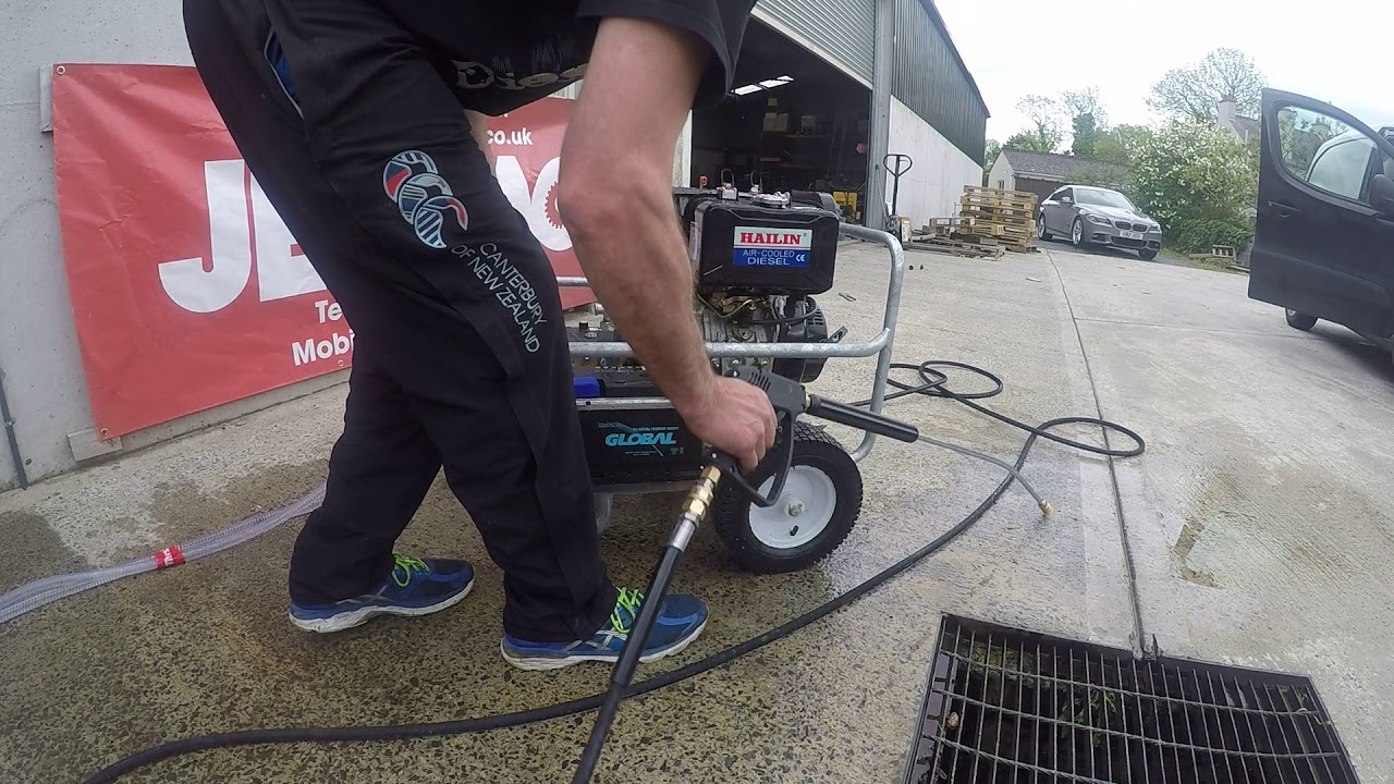 Hailin Diesel engine jetwasher by Jetmac