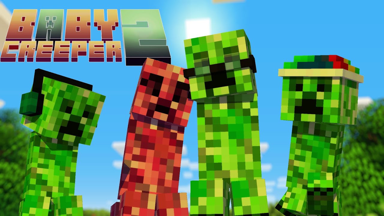 Baby Creeper 2 (Minecraft Animation)