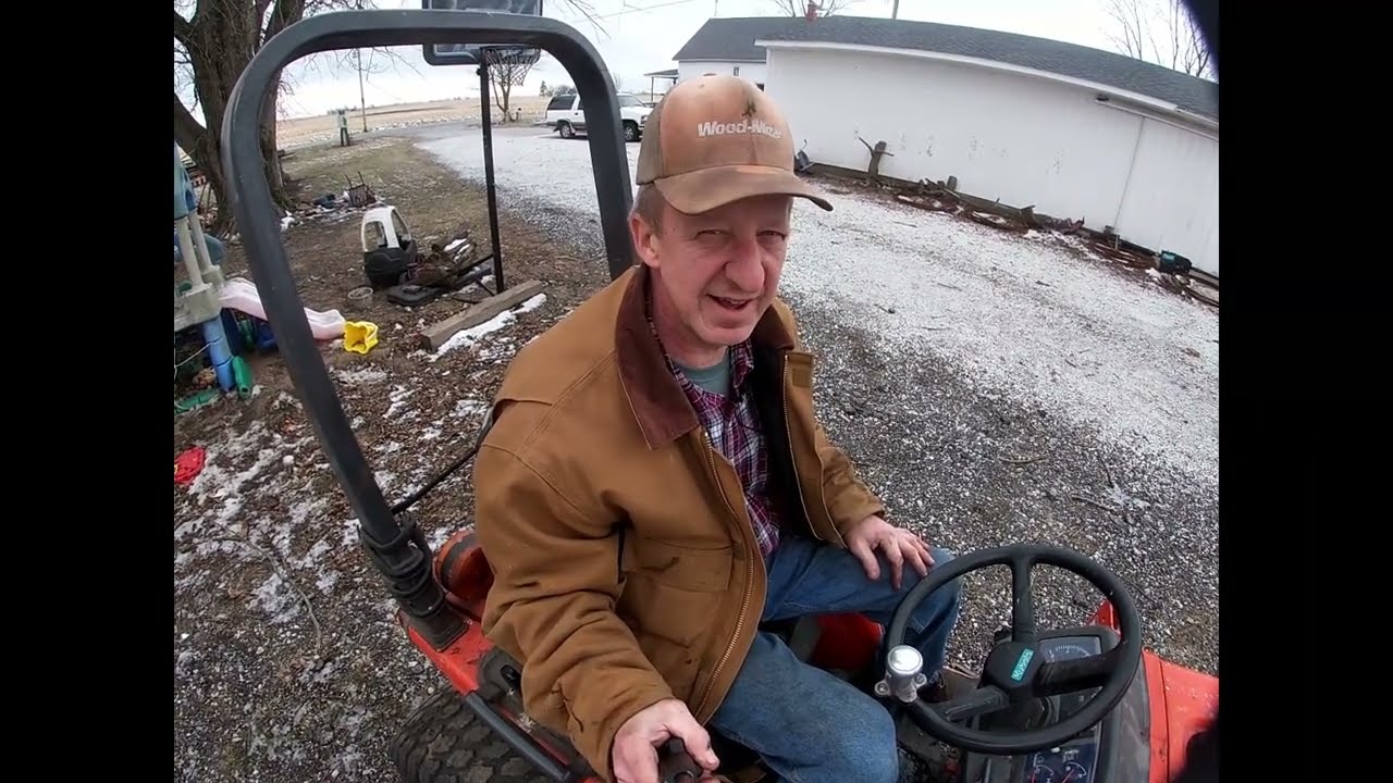 12 Kubota B1700 installing the Loader LA301