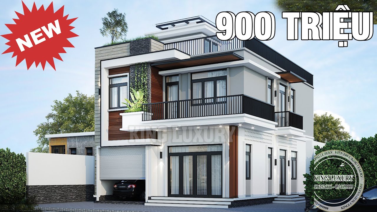 MẪU THIẾT KẾ NHÀ HIỆN ĐẠI VÔ CÙNG ĐỘC ĐÁO CÓ 1-0-2 Ở AN GIANG | MH00376