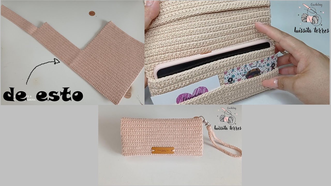 TEJIDO EN 20 MIN🥰Este Modelo de Cartera es Muy Fácil y Rapido de Tejer ¡Nuevo Patrón De Ganchillo! 👌
