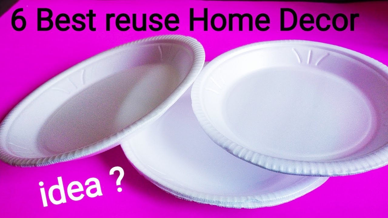 6 All time Best Thermocol Plate Crafts | Best of waste disposable plates craft Idea