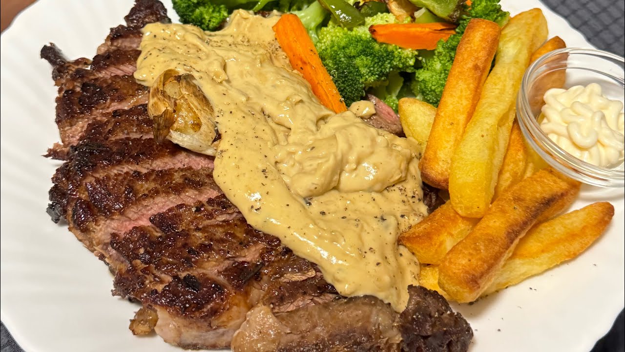 Ribeye steak. Easy Recipe.