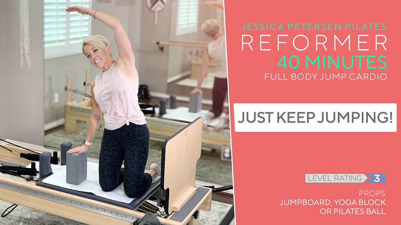 Pilates Reformer 40 Minute Jumpboard Workout - Just Keep Jumping - Cardio Strength Burn