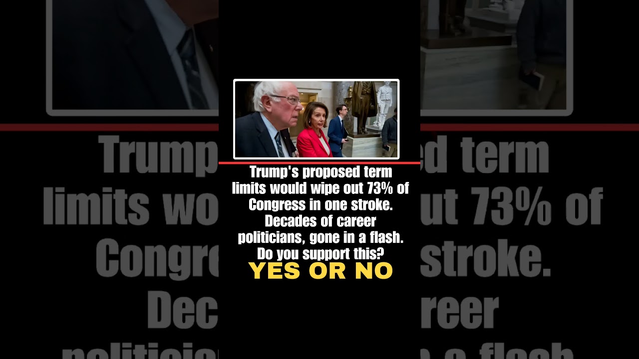 Title: Trump's Term Limits Plan: 73% of Congress Gone? 🇺🇸 | Do You Support? #Shorts