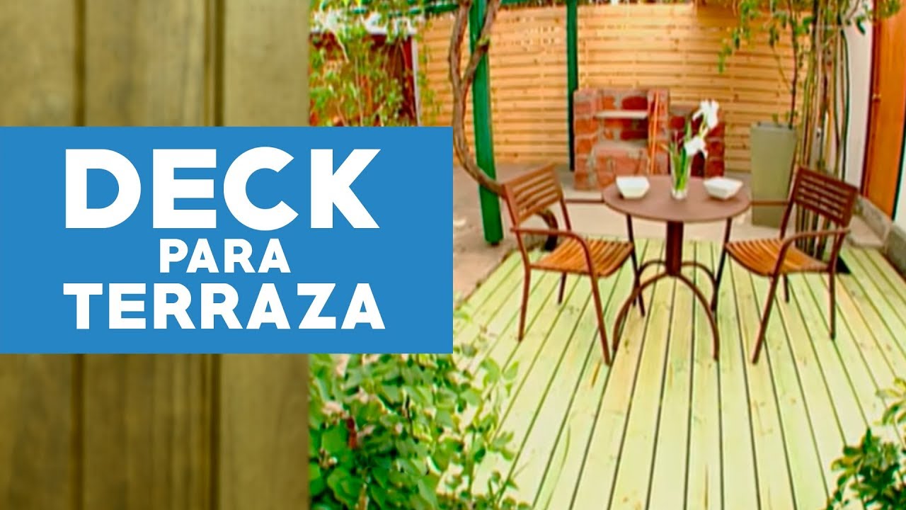 C&oacute;mo hacer un deck para la terraza
