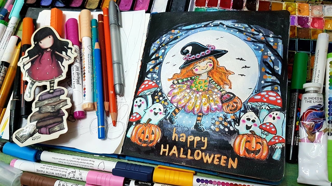 ❤️ Altering a Rubber Stamp - VIDEO HOP for #SecondSaturdayArt &ndash; Halloween