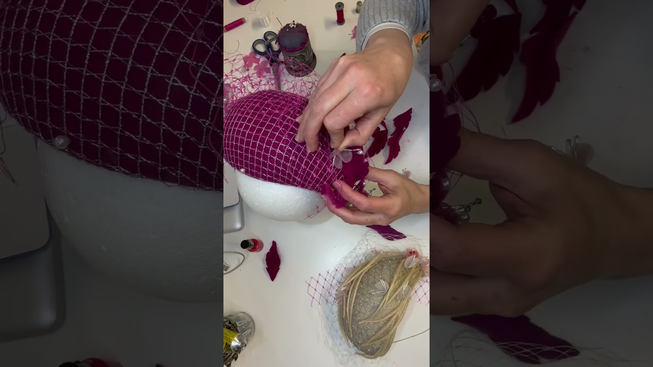 Process of making of a bespoke hat for Cheltenham 