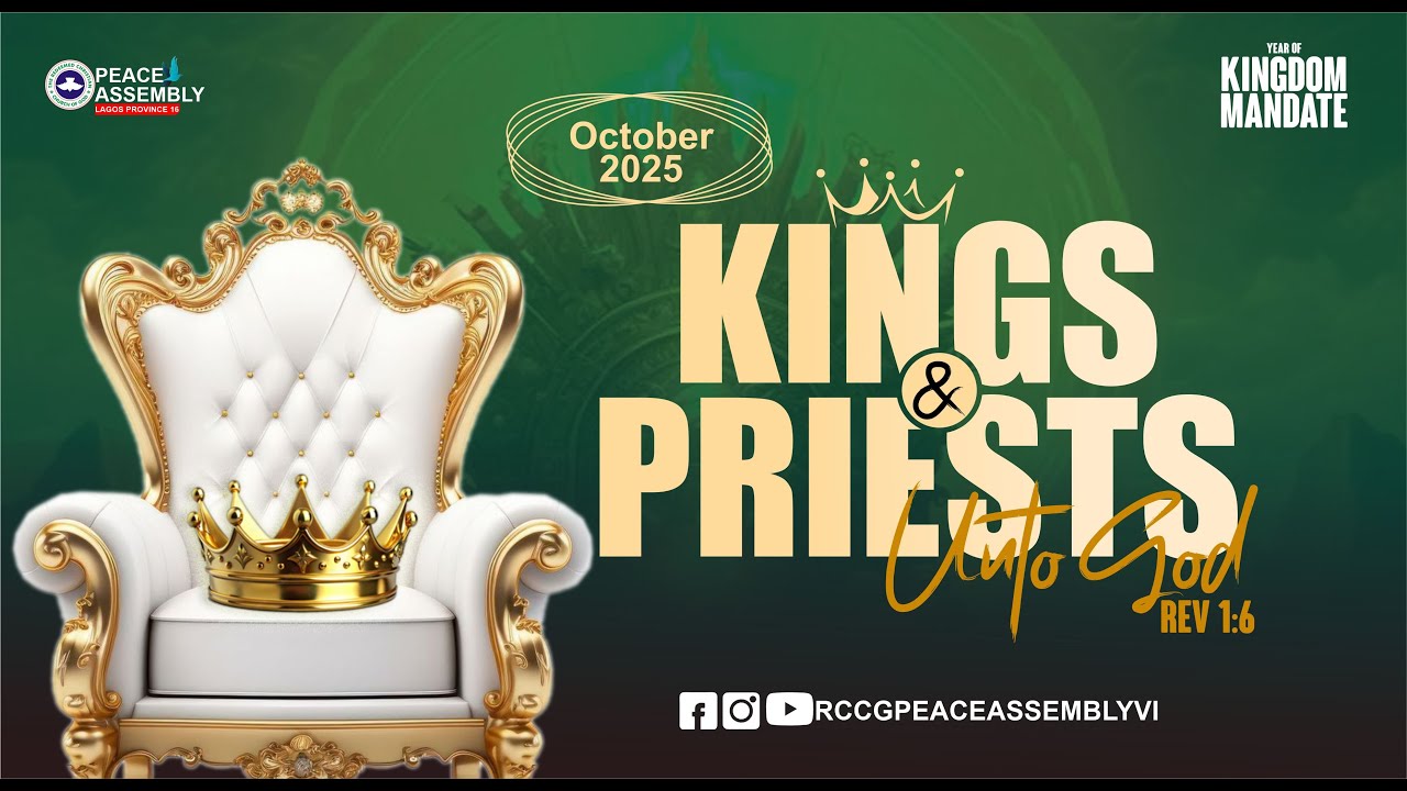 THANKSGIVING SERVICE | KINGS AND PRIESTS UNTO GOD | OCTOBER 5TH, 2025 #rccg #rccgpeaceassembly