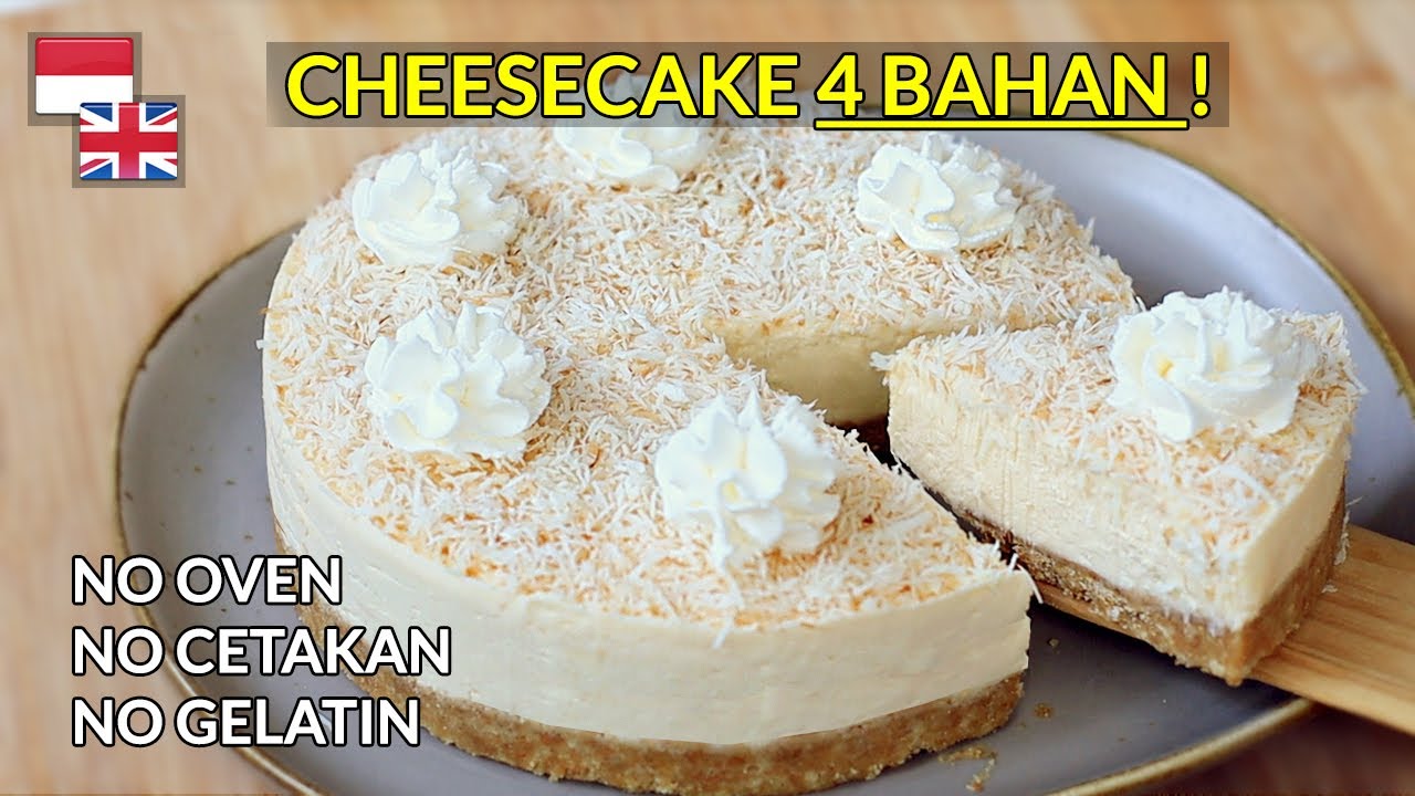 Bisa TANPA Mixer! Resep Cheesecake 4 Bahan Ter-LEGIT [Anak Kos Masuk]