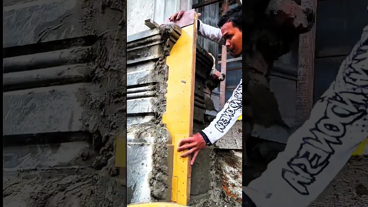 🔥🔥🔥 step by step cement ideas #moldura #ornamen #decoration #relief #Creative #process #relaxing