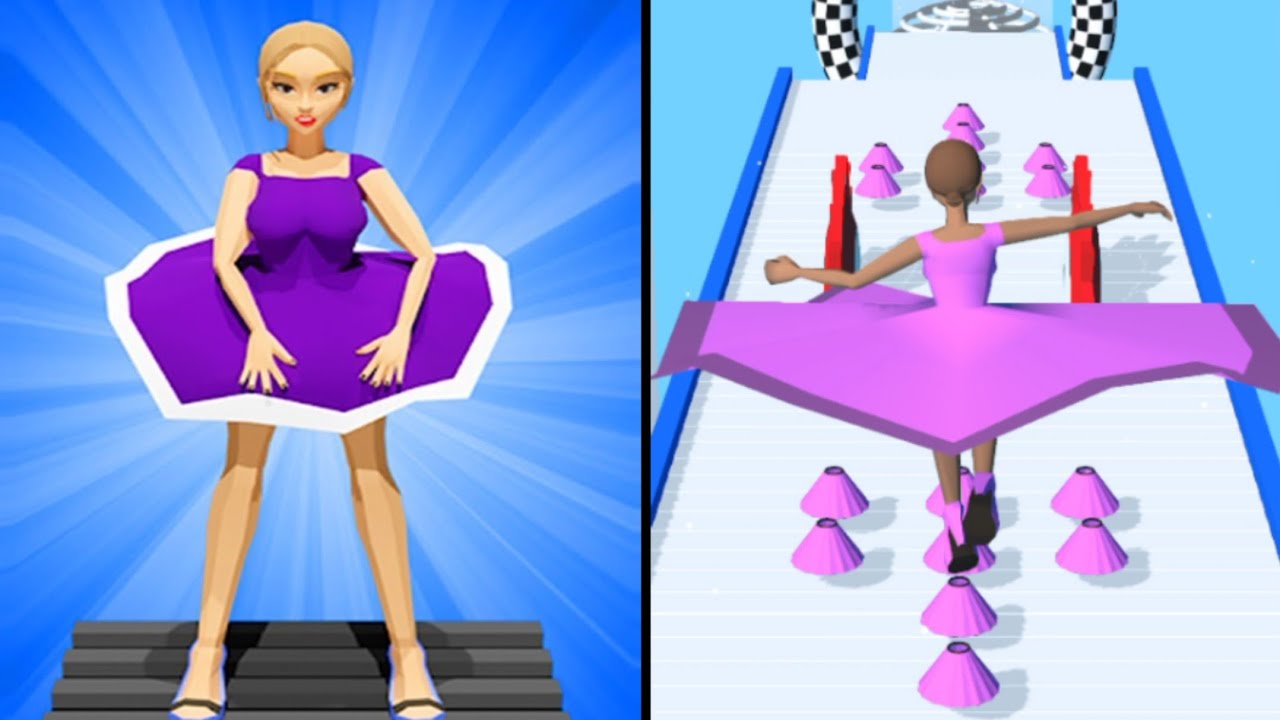 Forward vs Reverse Gaming in Skirt Fly  | All Levels Gameplay
