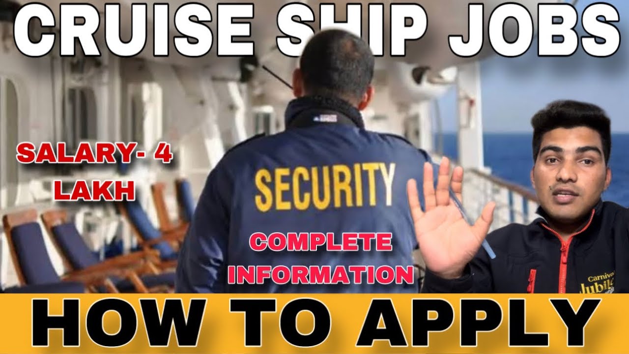 How to apply in cruise ships for security department || Cruise jobs online || 4 lakh salary || jobs
