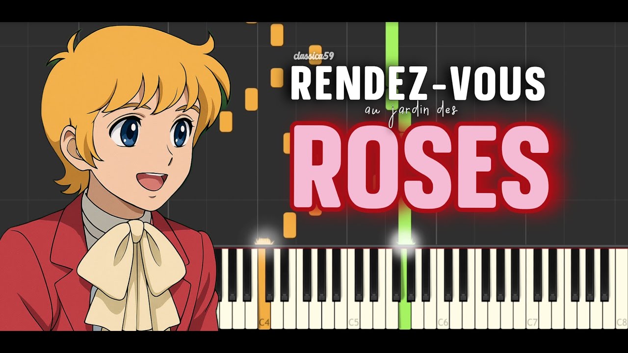 Candy Candy - Rendez-vous au jardin des roses | Piano cover (Synthesia)