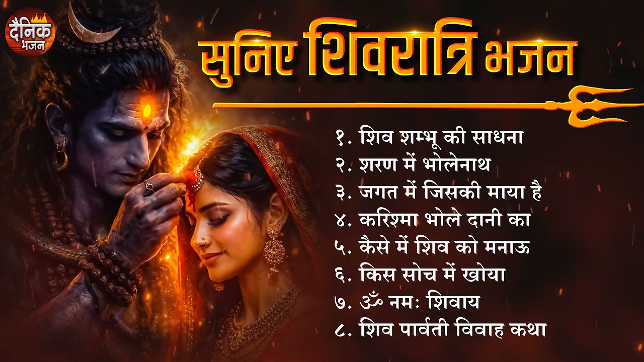 शिवरात्रि भजन: सुपरहिट शिव भजन, ॐ नमः शिवाय , भोलेनाथ जी के गाने, शिव पारवती विवाह कथा