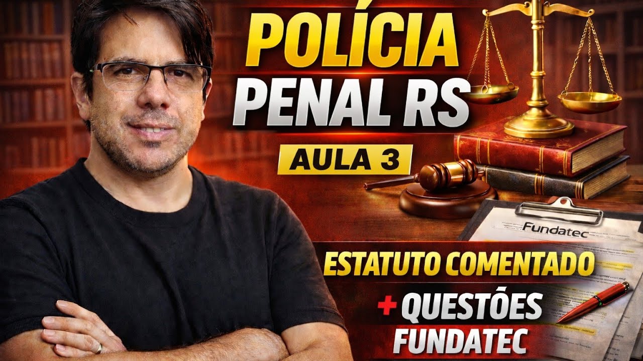 ESTATUTO da Polícia Penal RS: 3 Questões INÉDITAS que PODEM CAIR na Prova!