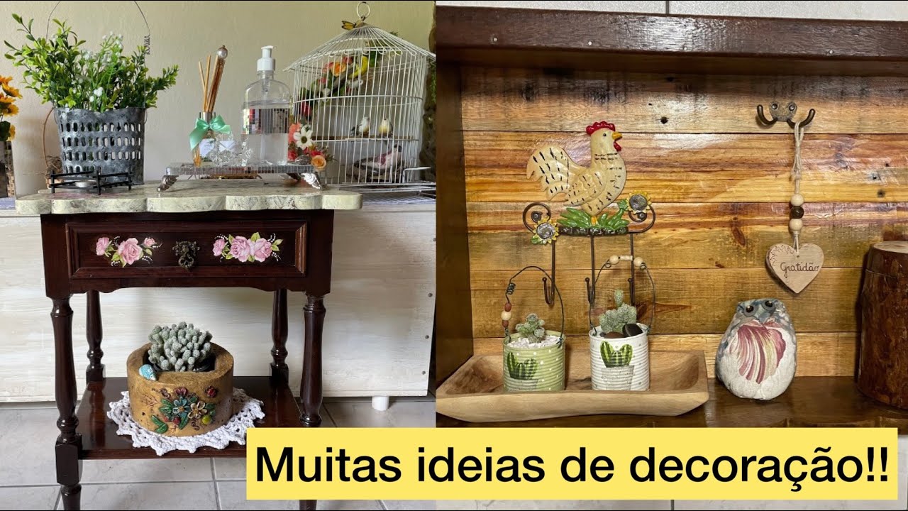 #Hoje vou mostrar muita decoração e artesanato# dentro da casa dessa artista #