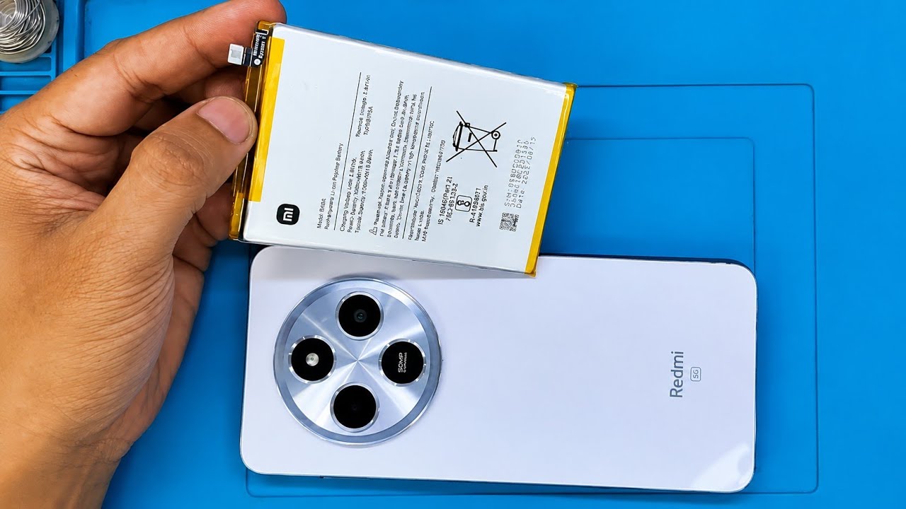 Замена батареи Redmi A4 5G | Как заменить батарею Redmi A4 5G | Замена батареи Redmi A4 5G