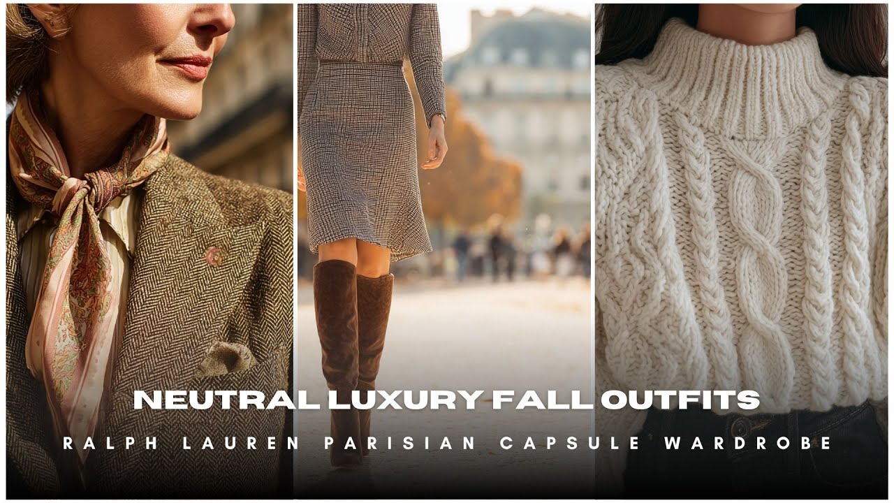 🕊 Нейтральные роскошные осенние образы ✨ Капсульный гардероб Ralph Lauren Parisian