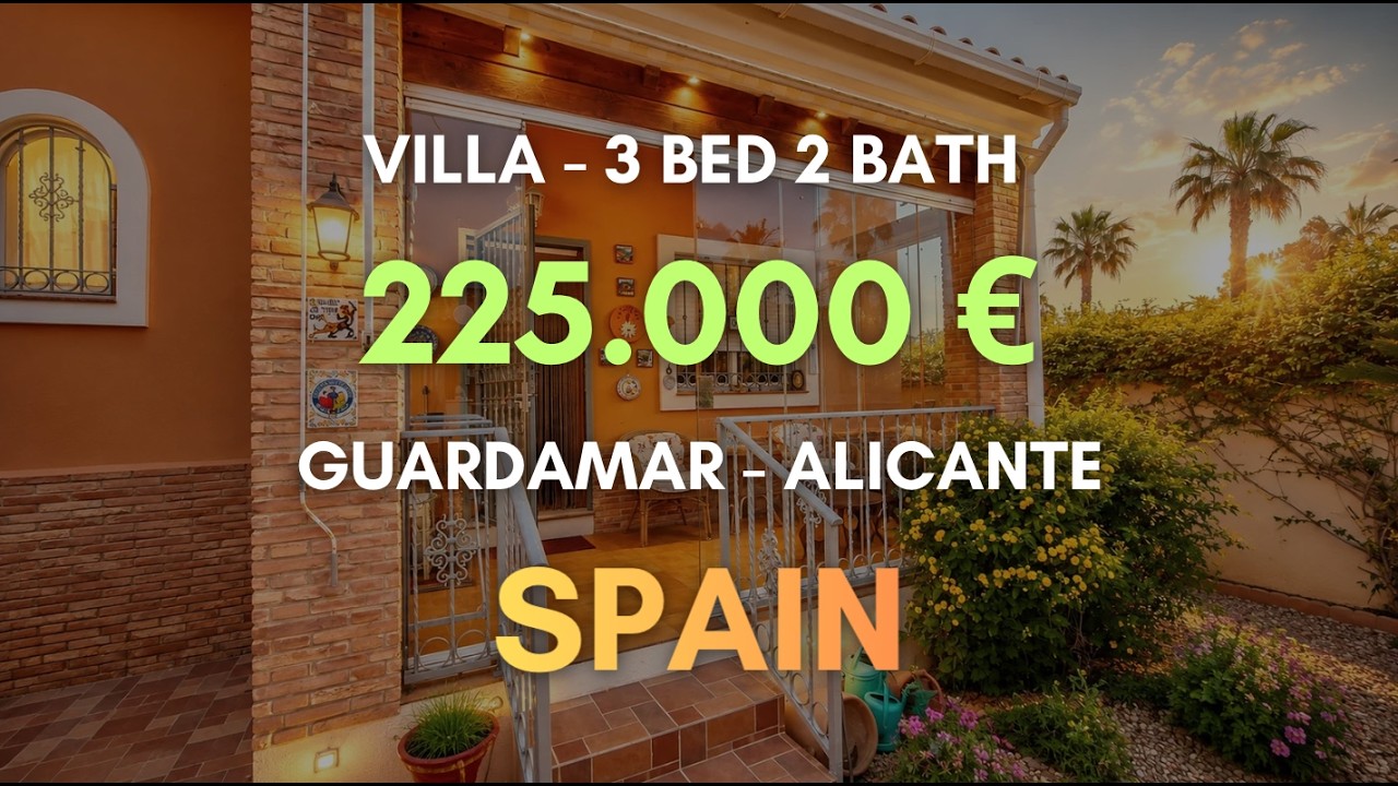 Detached Villa for Sale in El Raso, Guardamar | 3 Bed 2 Bath | &euro;225,000 Spain Property
