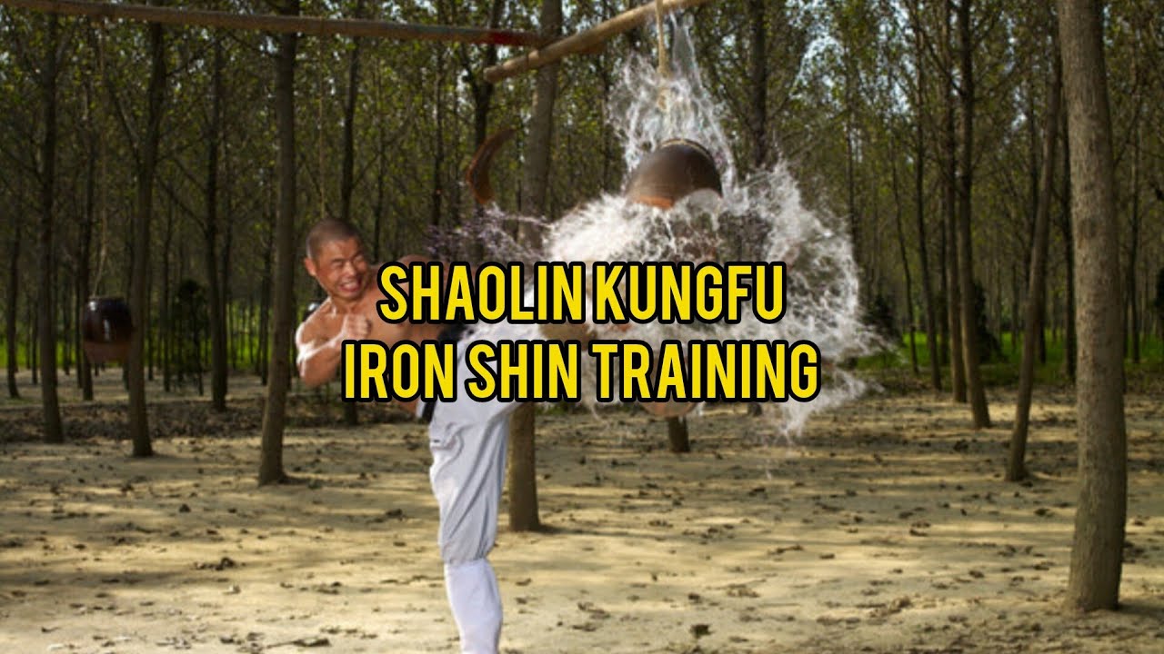Shaolin  kicks  and  Iron Shin Training