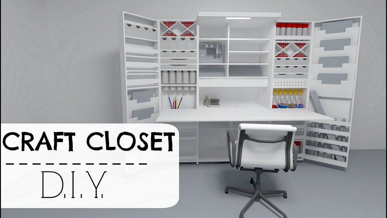 DIY SCRAPBOX CRAFT CLOSET | #POCFazendoArte Ep. 50