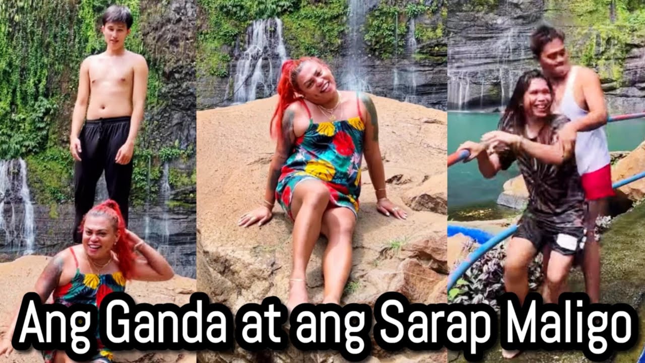 Falls : ang ganda at ang sarap maligo at may Gwapo pa.