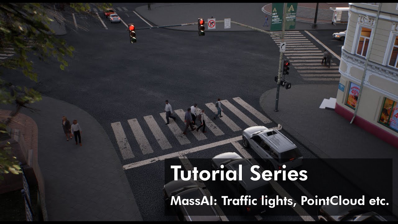 Tutorial Series MassAi: Intersection pt 2 Rules Processor, Traffic lights, PointCloud etc. | UE5