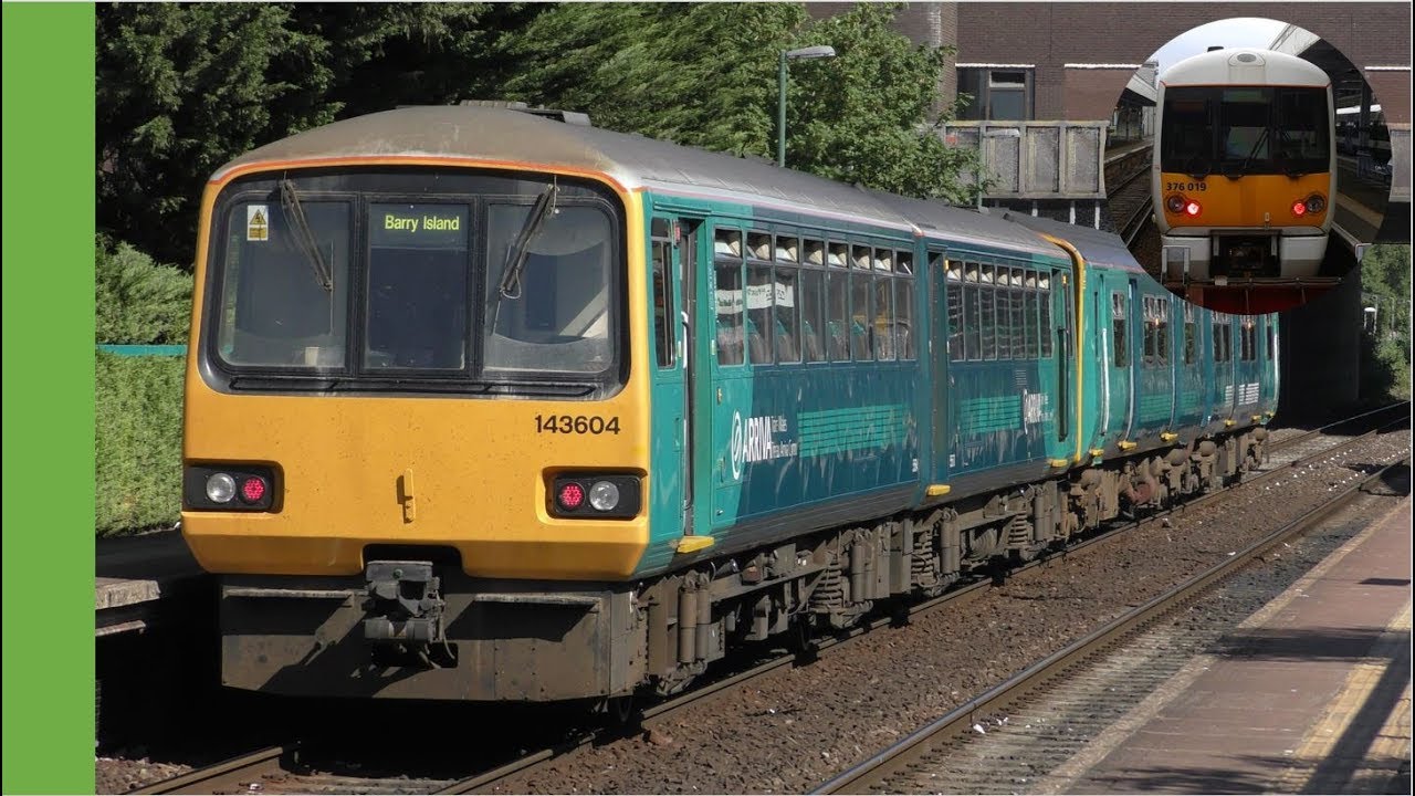 Trains at Cathays -  Trenau yn Cathays