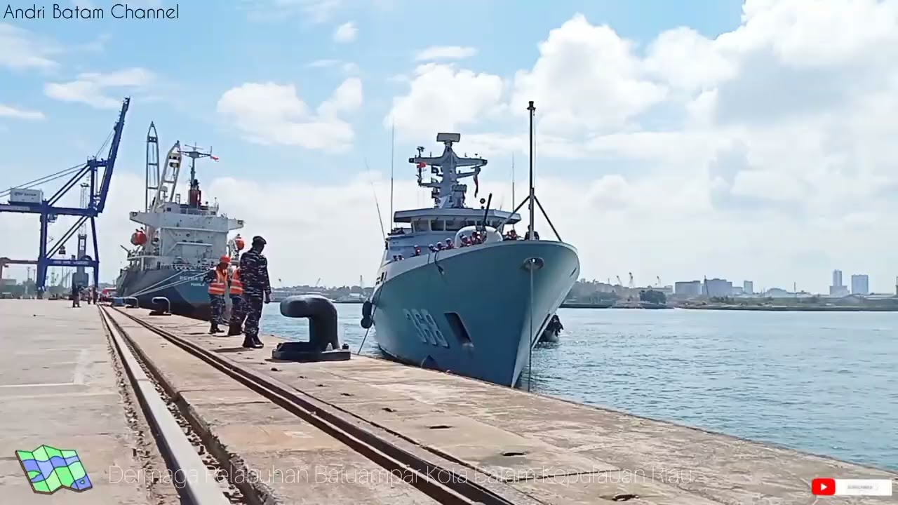 14 Bulan Bertugas Di Lebanon,  KRI Frans Kaisiepo-368 Pulang Ke Indonesia..Singgah Di Kota Batam..