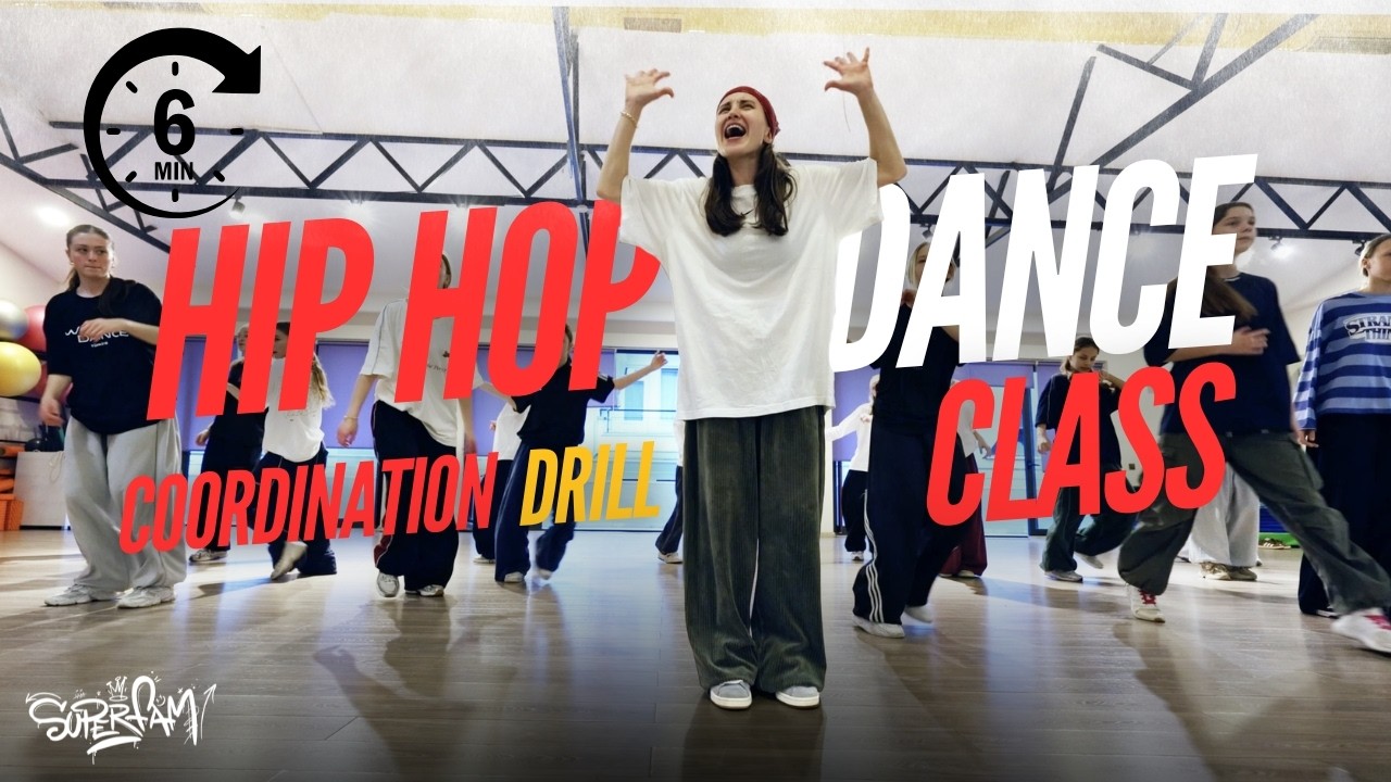 6 minutes Hip Hop Tutorial Coordination EXERCISE | Big lesson Dance | Gonzy - step in the club