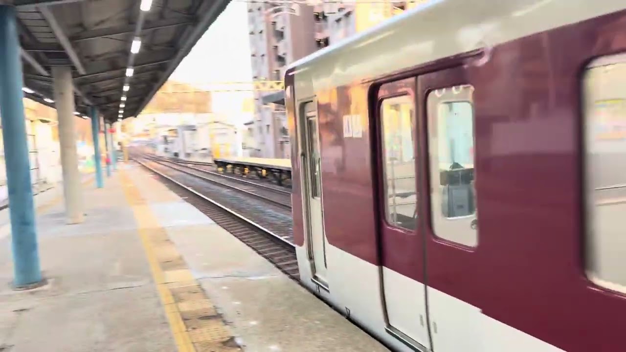 近鉄1422系VW22+5200系VX04編成　榛原駅発車