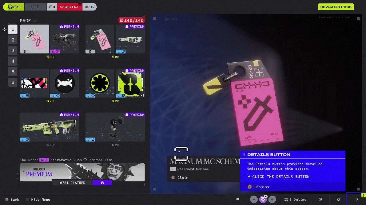 Marathon Battlepass Season 1 Full Showcase