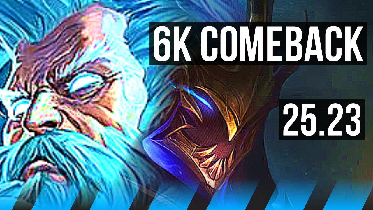 ZILEAN vs ZED (MID) | 6k comeback | NA Grandmaster | 25.23