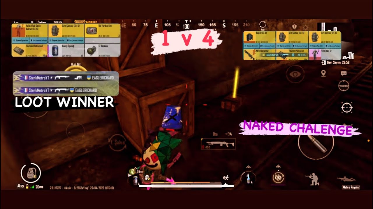 I PLAYED 1 V 4 WITHOUT MY ITEMS 😱😱 CHAPTER13 