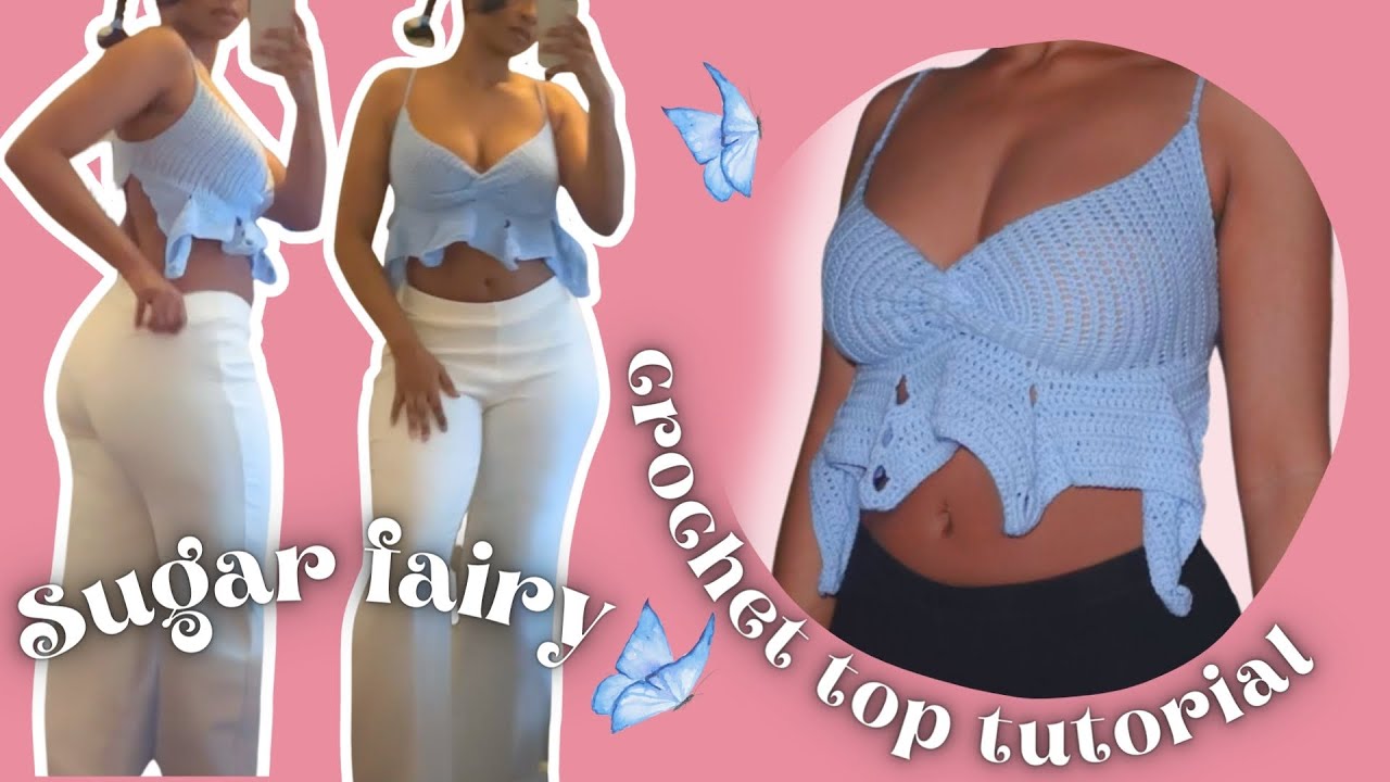 Sugar Fairy Crochet Top Tutorial (crochet fairy top) How to crochet earthy top -The crochet hermit