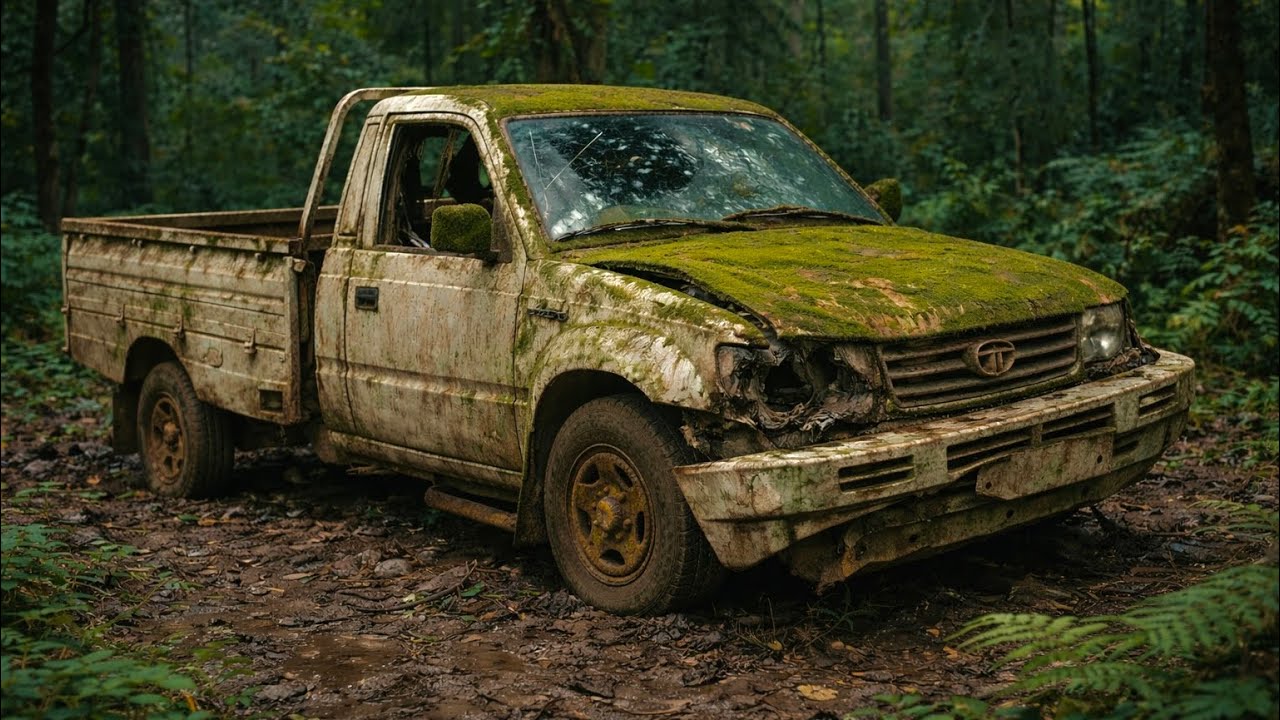 Starting and Test Driving a old Abandoned 4x4 Pickup Truck | Forgotten in Forest For Long Time