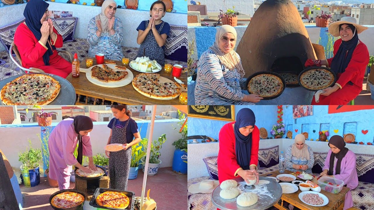 ختي فاطمة جات والبيتزا فالفرنة وجدات والفرحة مع المفاجئة دوجدان كملات🎉