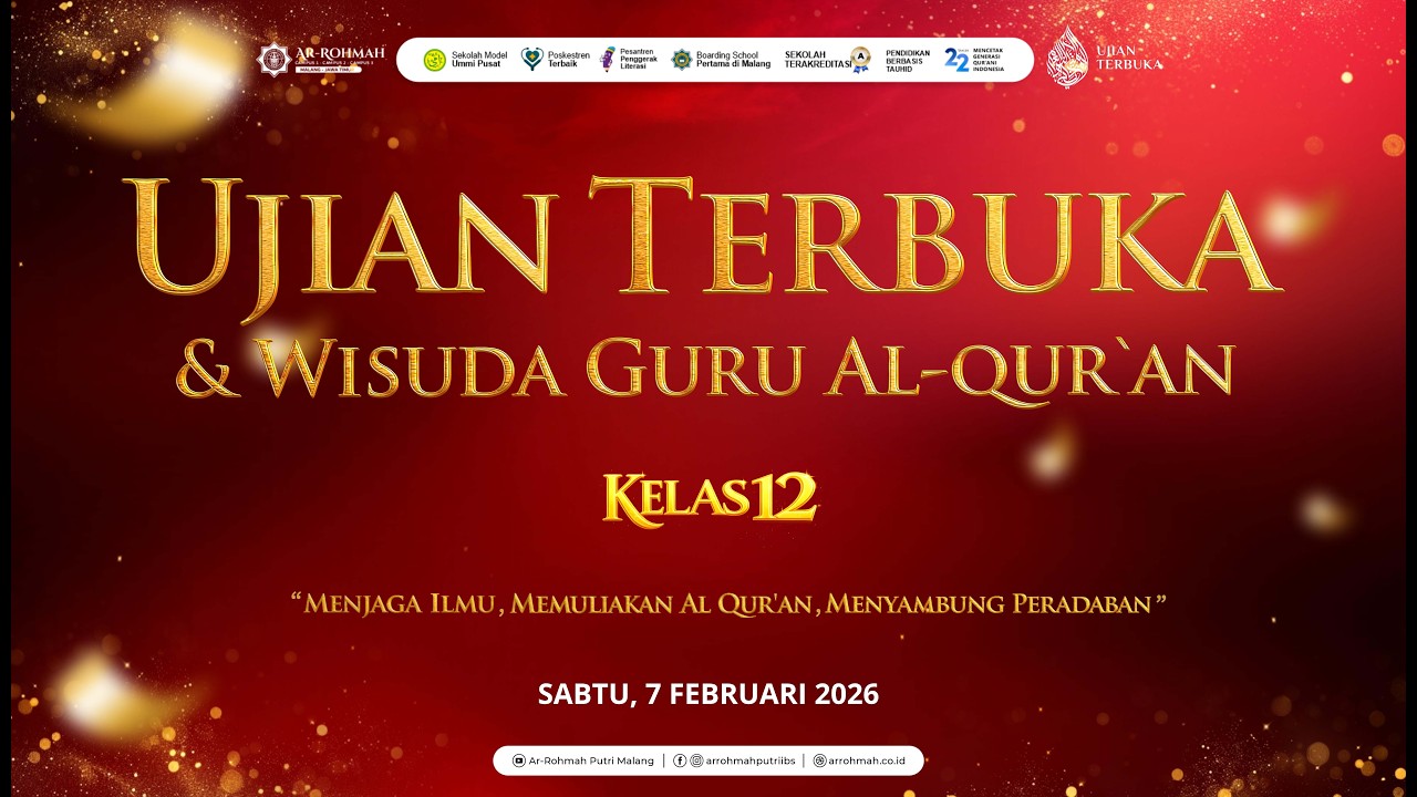 Ujian Terbuka & Wisuda Guru Al-Qur'an Kelas 12