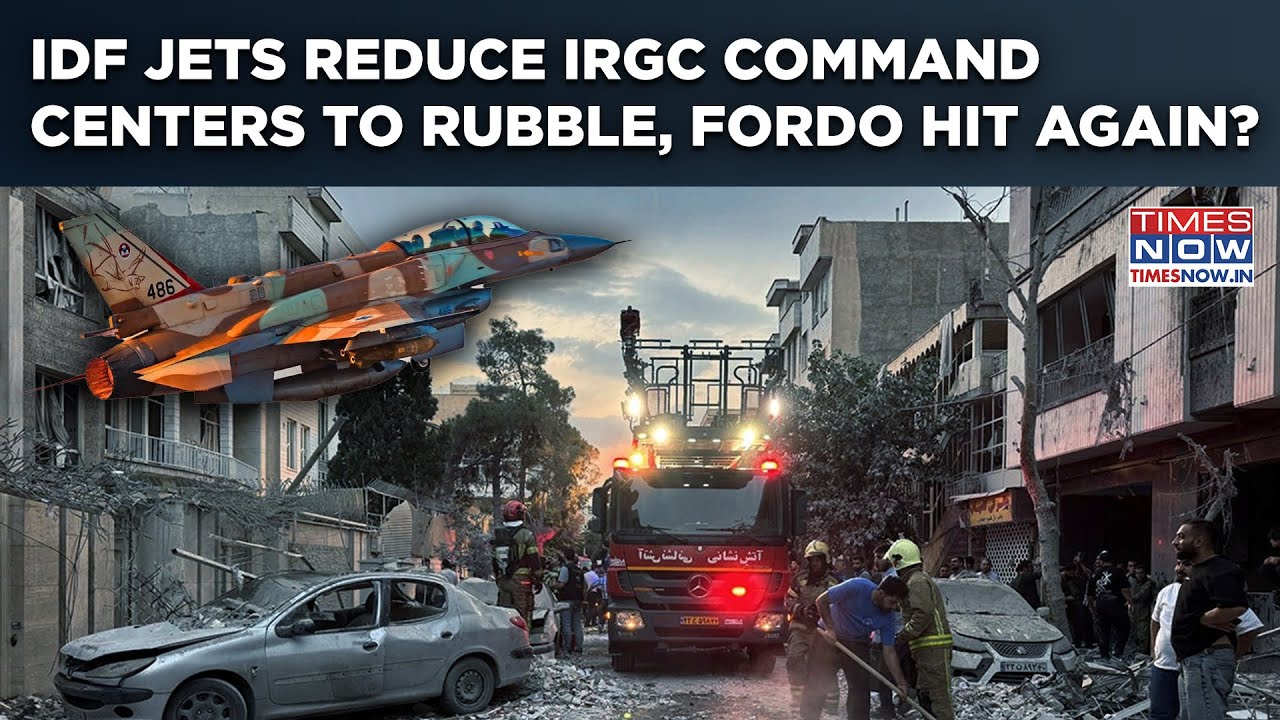 Israel Fighter Jets Smash IRGC Command Centers In Tehran, Iran's Fordo Nuclear Site Hit Yet Again?